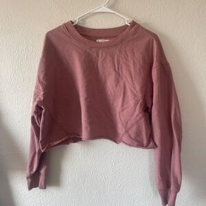 Womens Large Cropped Crewneck
